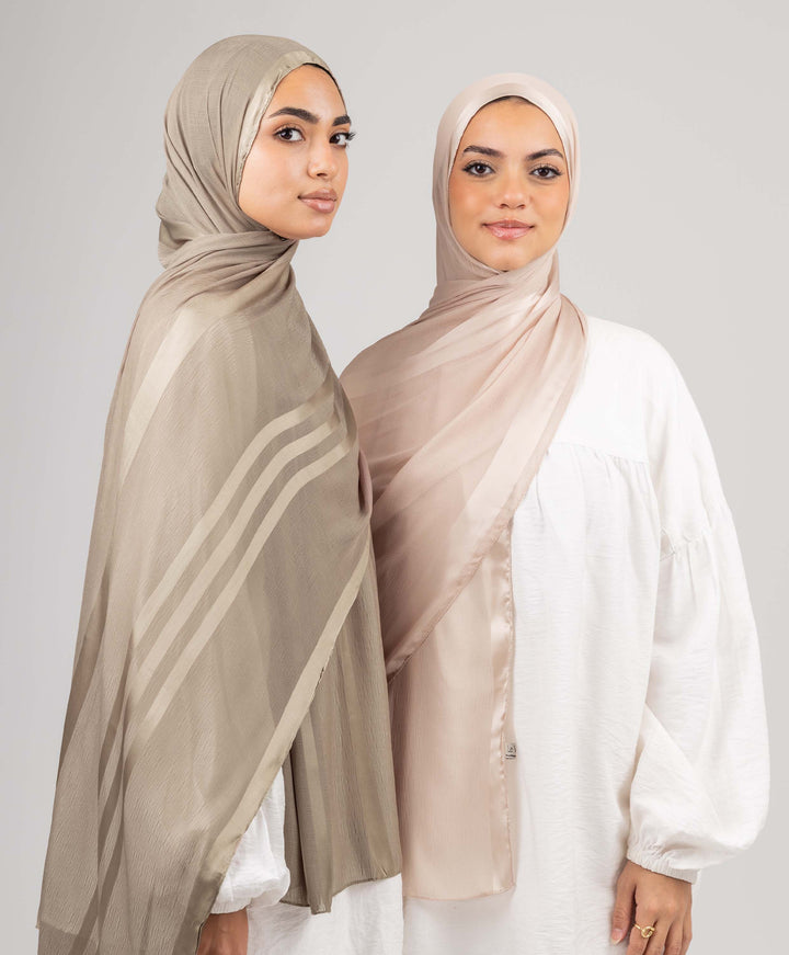 Glowy Crinkle Satin Scarf