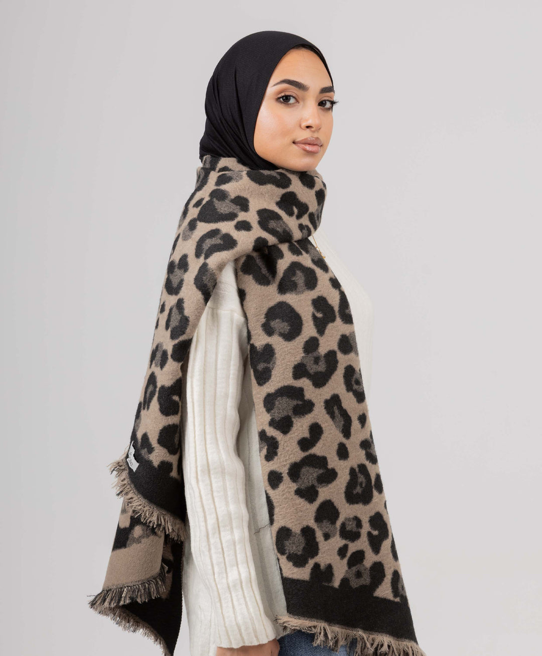 Leopard Winter Shawl