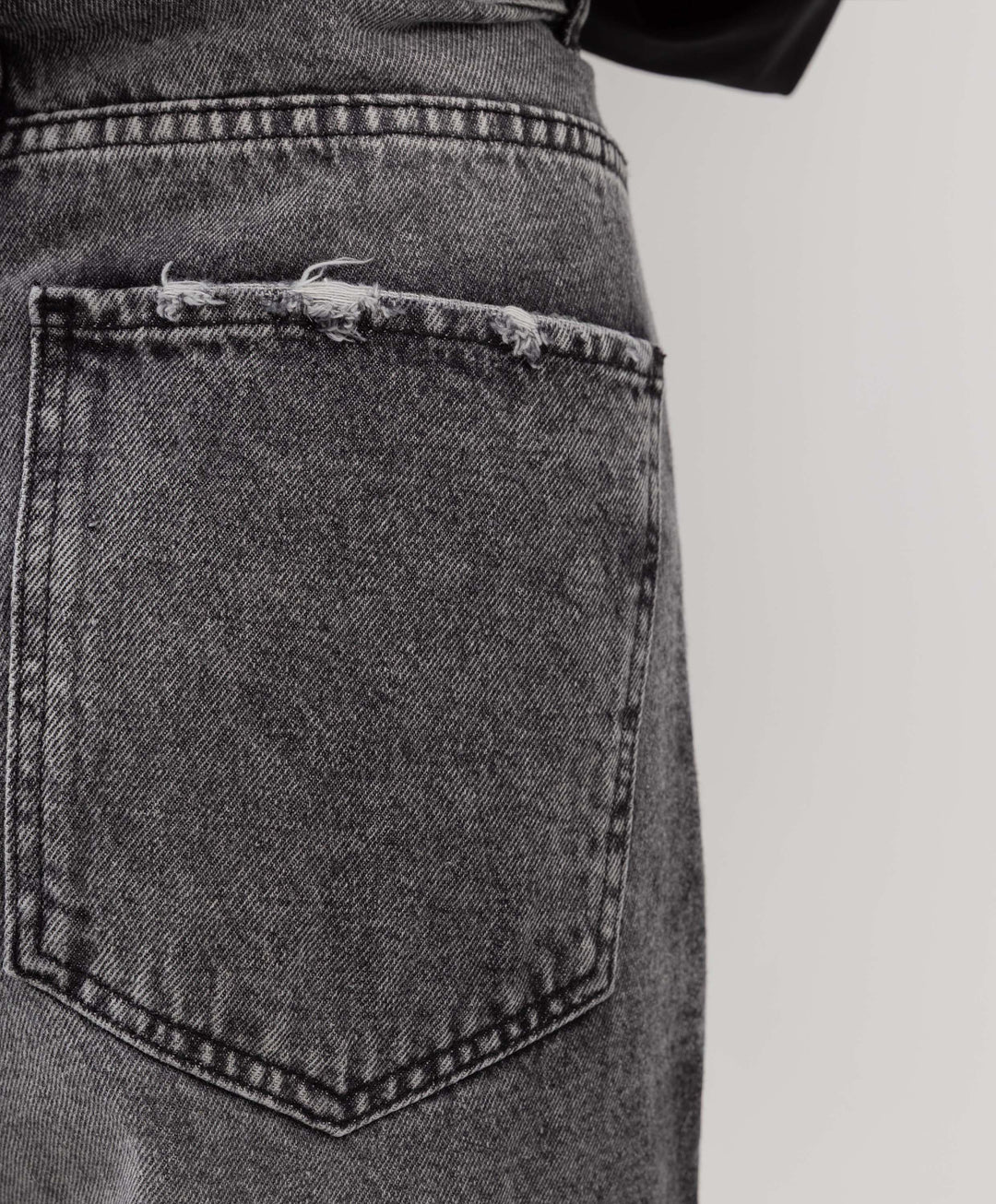 Wide Leg Denim Pants