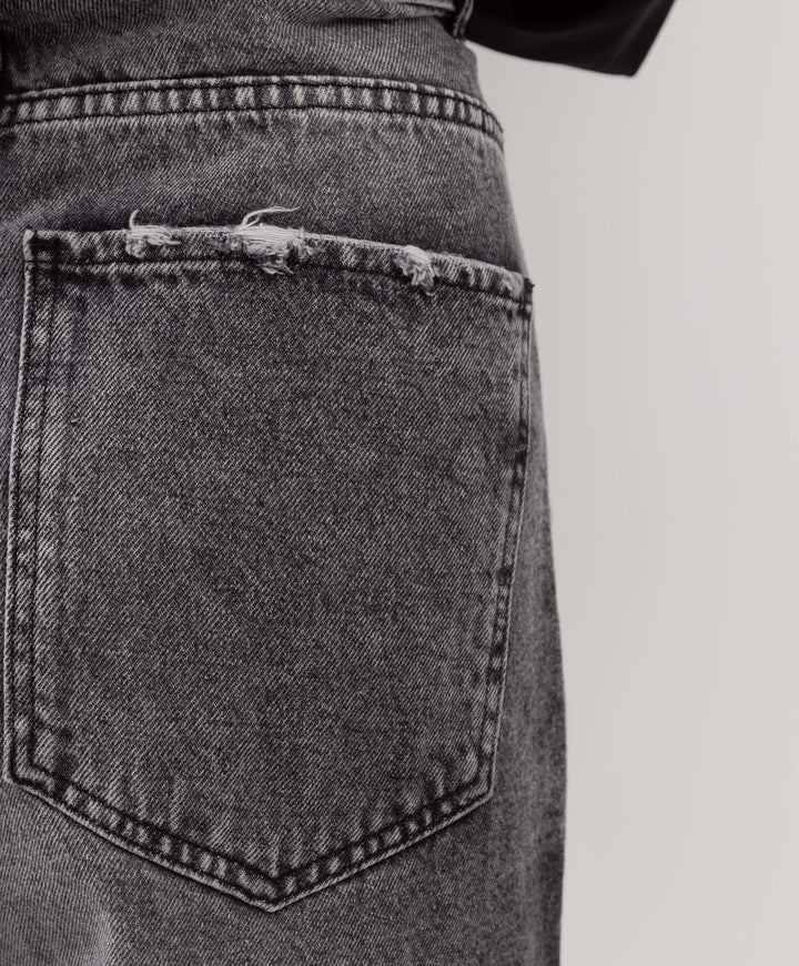 Wide Leg Denim Pants