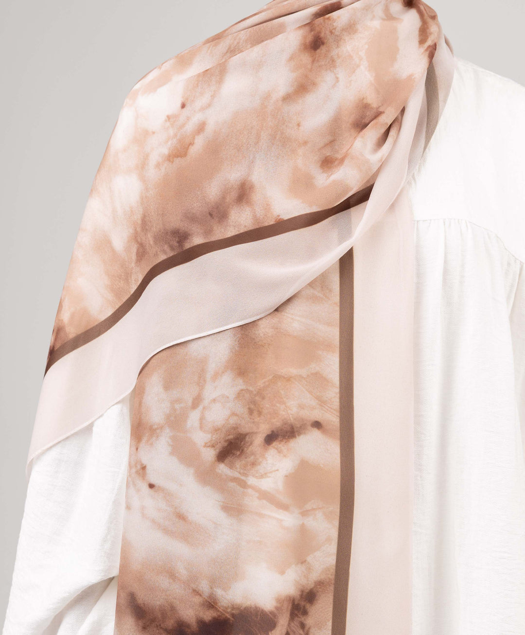 Tie Dye Chiffon Scarf