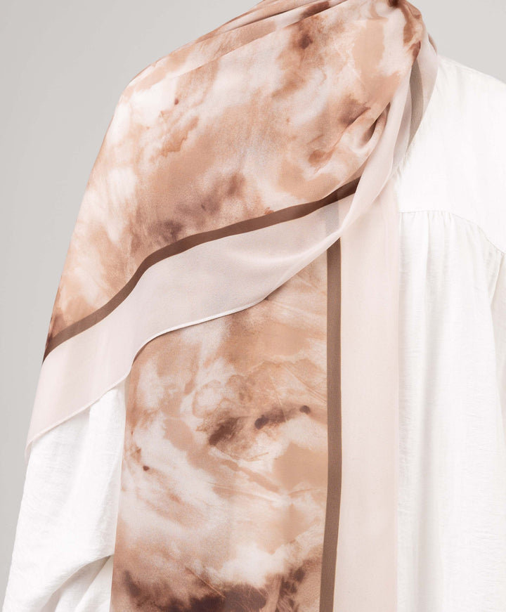 Tie Dye Chiffon Scarf