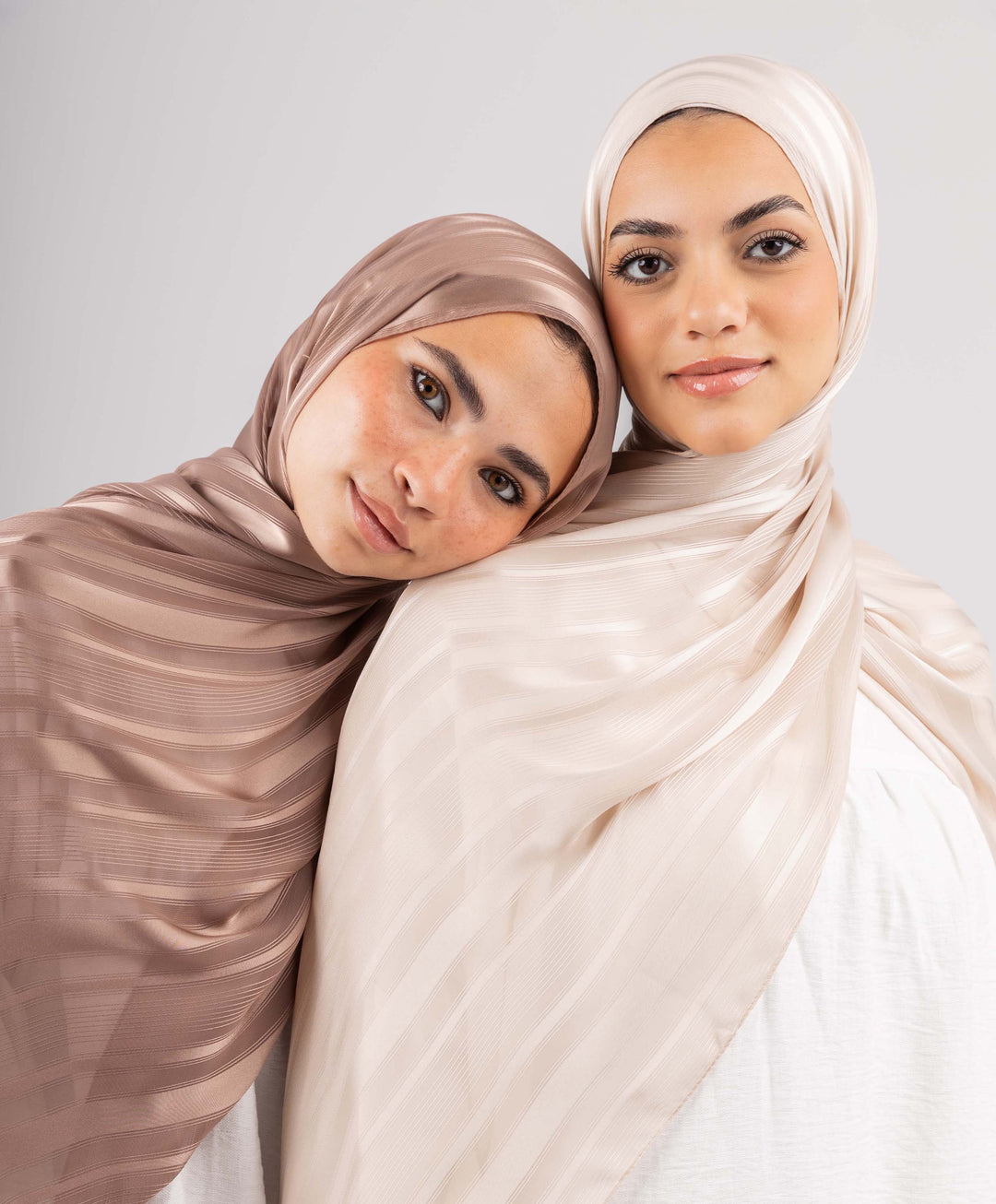 Dainty Satin Chiffon Scarf