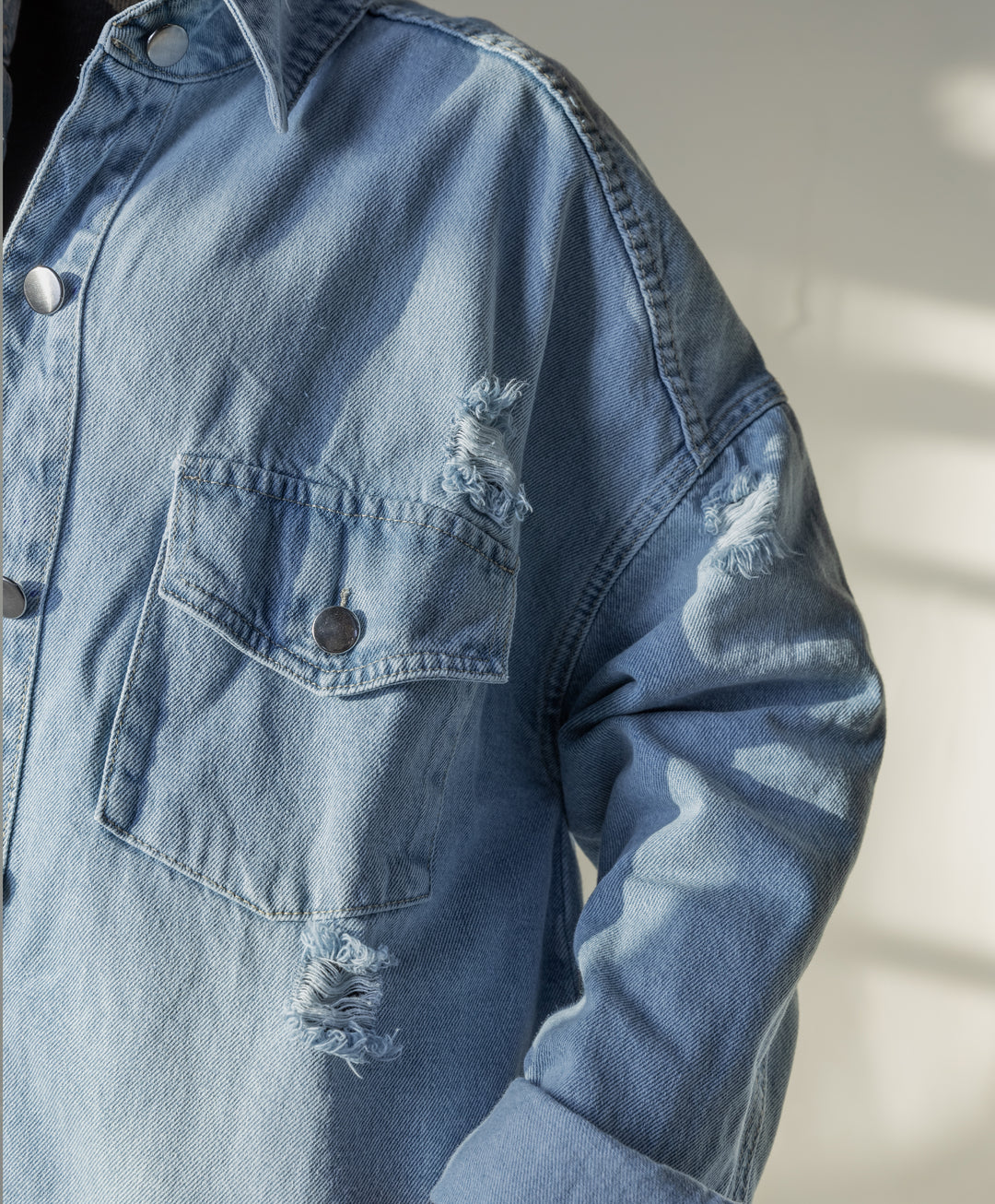 Ripped Denim Jacket