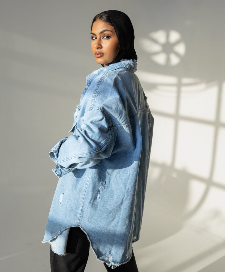Ripped Denim Jacket