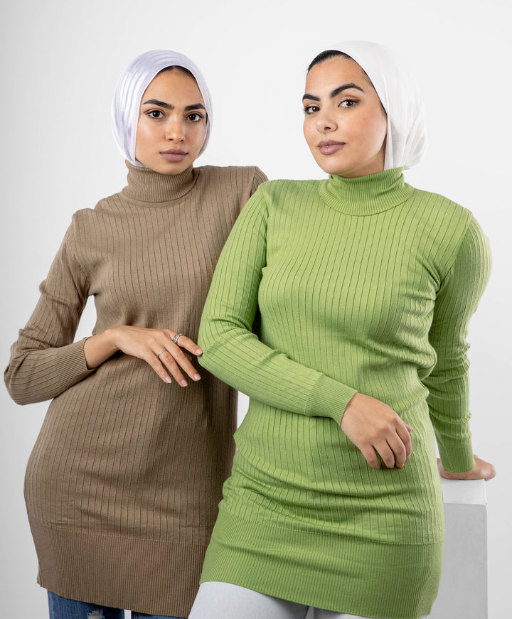 Long Ribbed Pullover