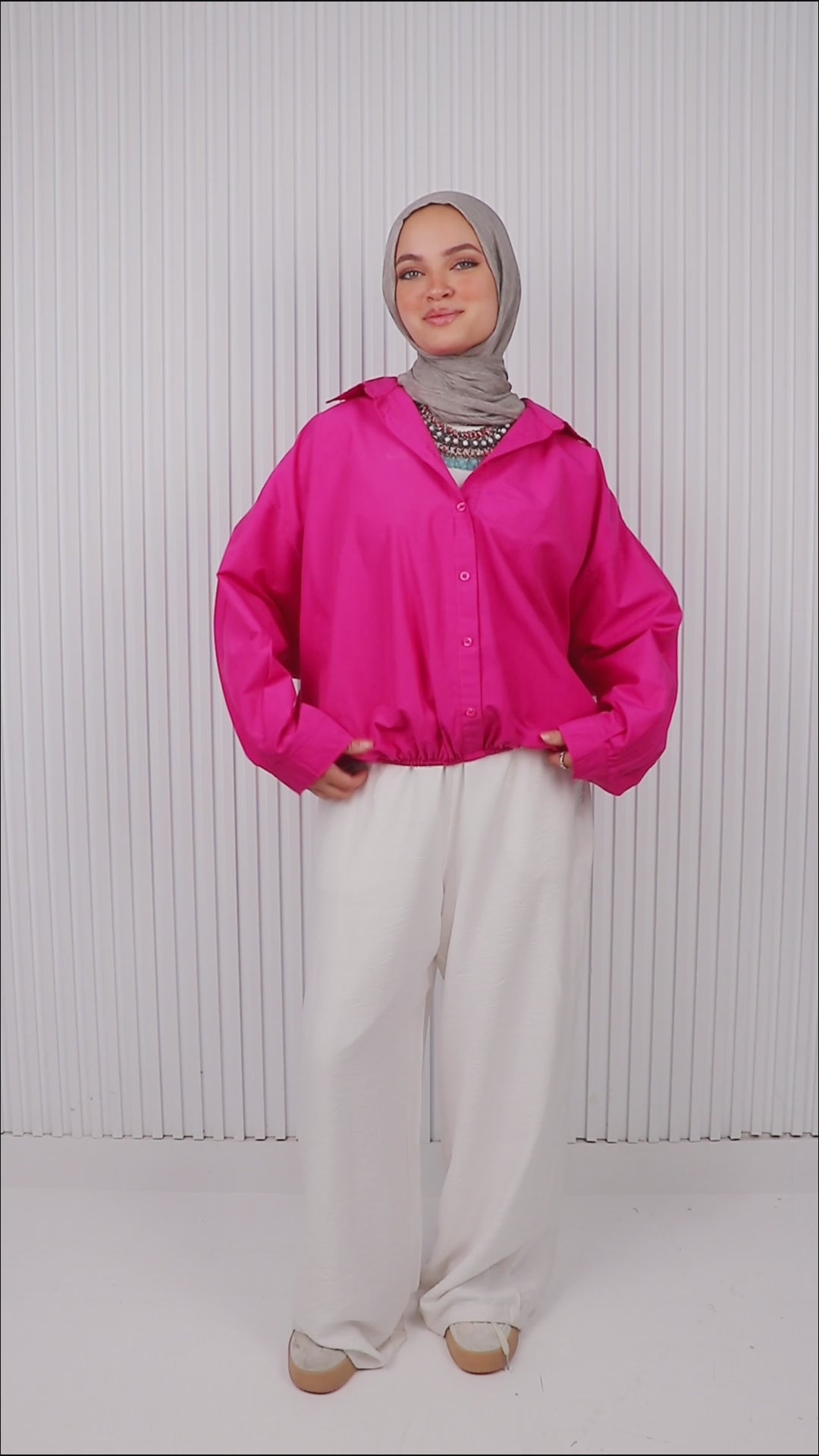 Basic Button Blouse