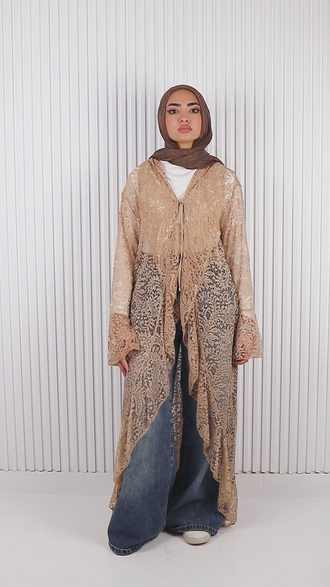 Ruffle Lace Kimono