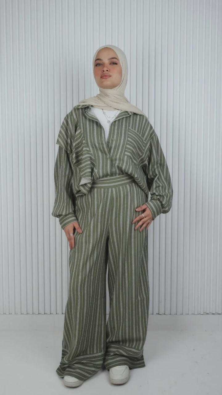 Stripe Linen Pants