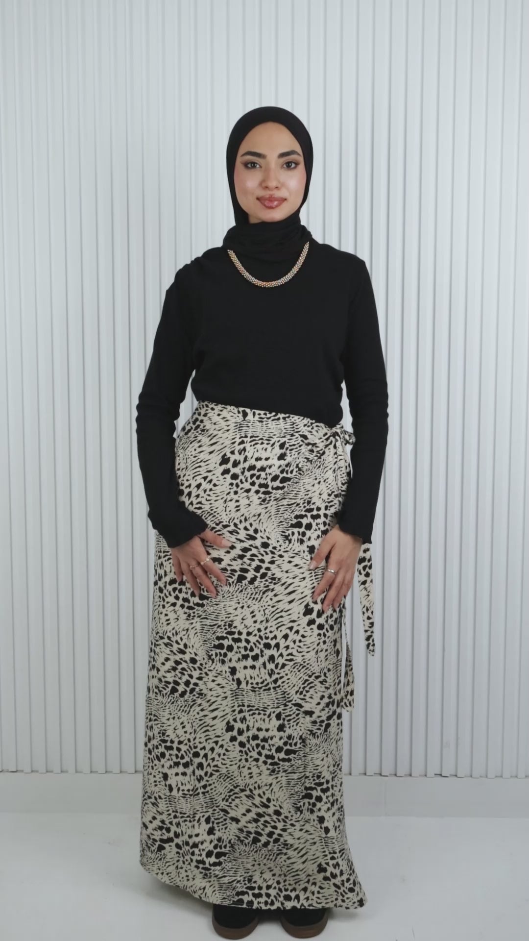 Leopard Linen Skirt