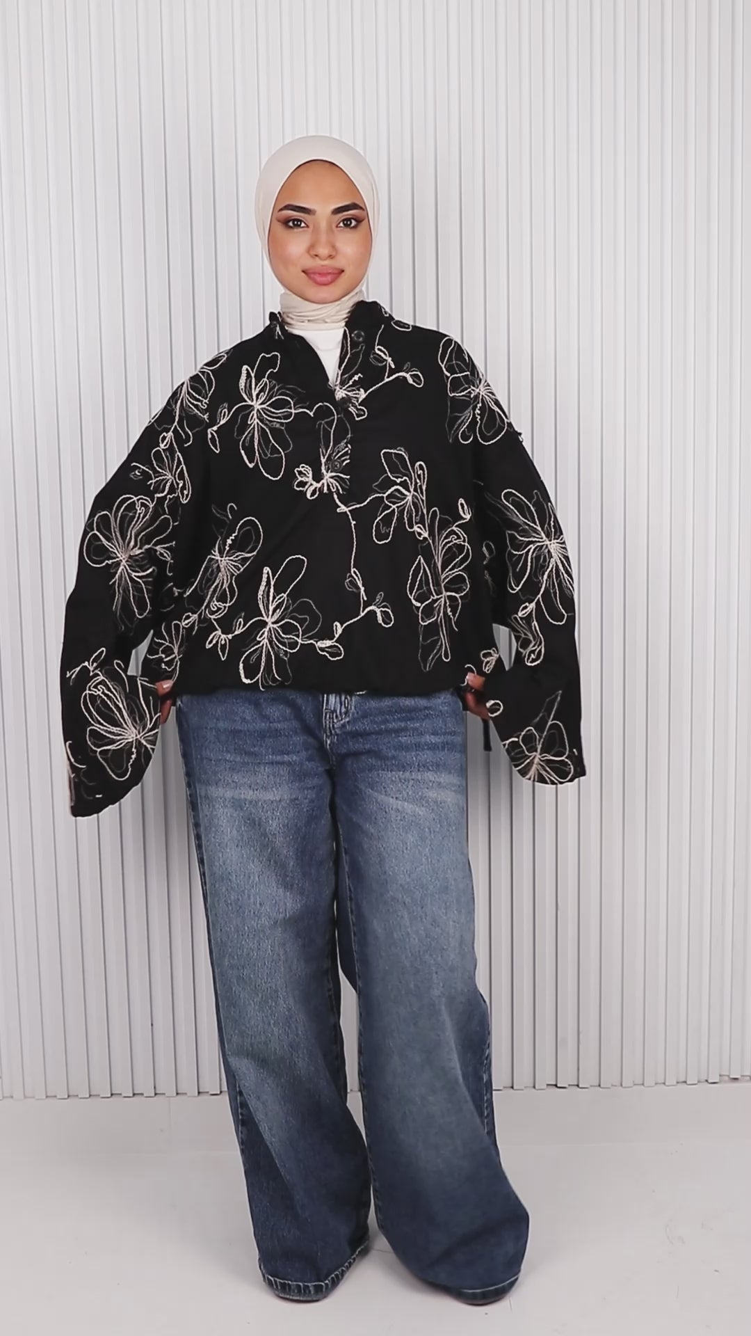 Botanical Embroidered Blouse