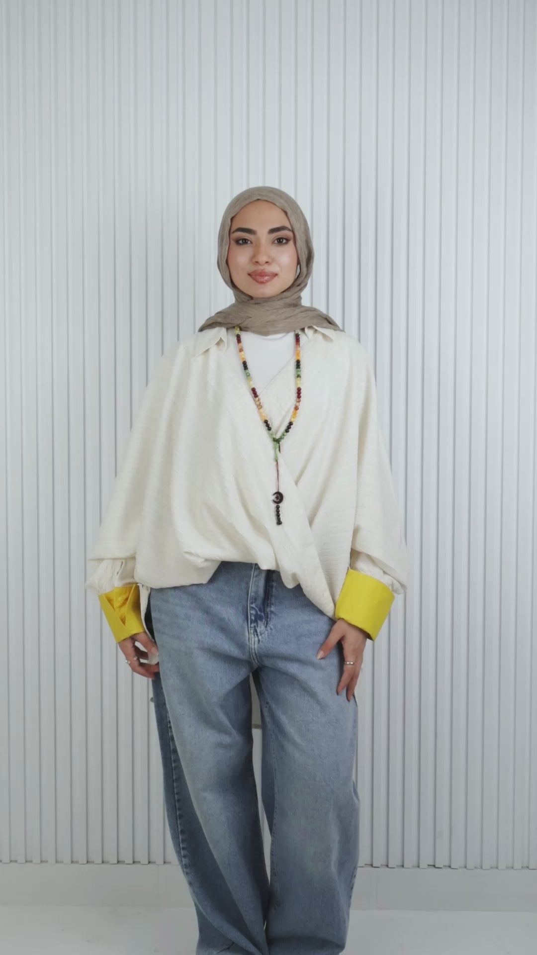 Cross Linen Blouse