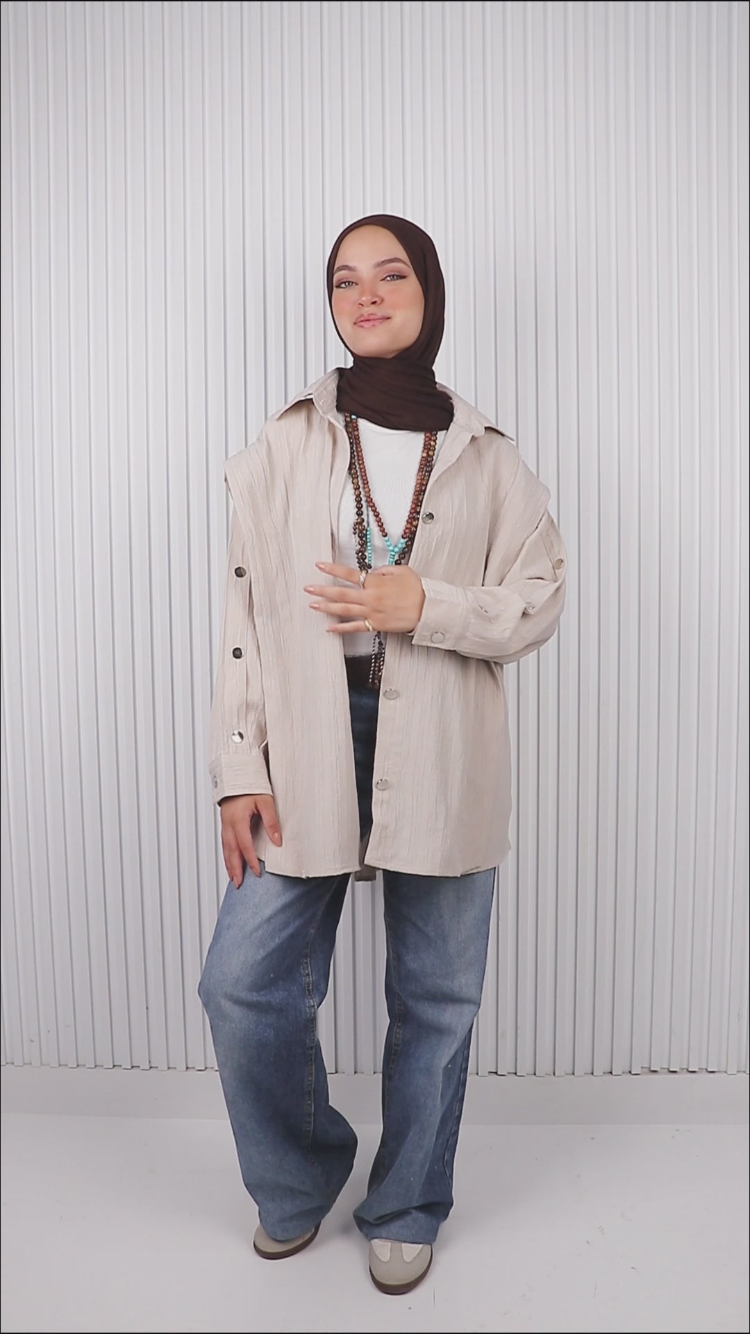 Buttoned Crushed Shirt