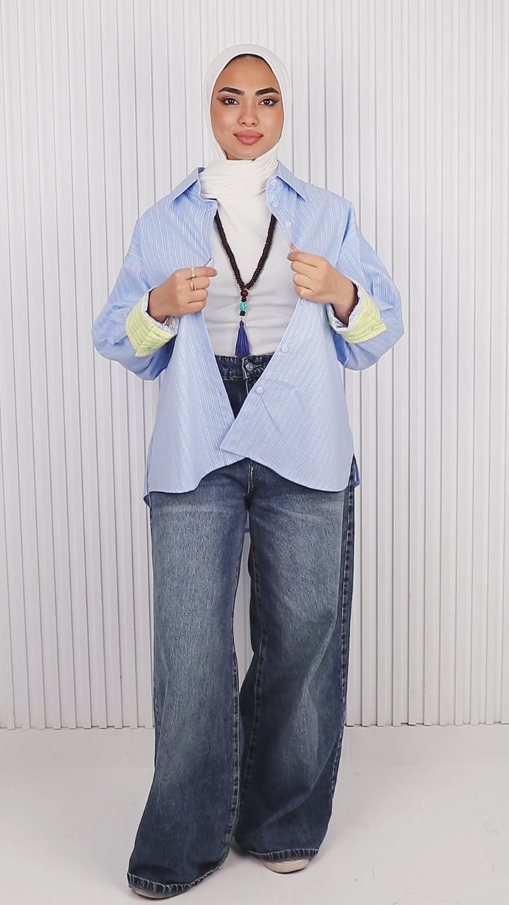 Stripe Poplin Shirt