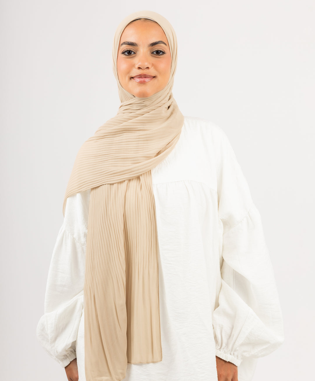 Pleated Chiffon Scarf
