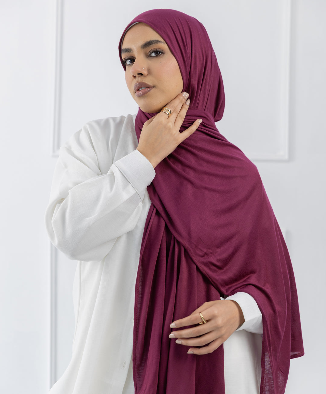 Plain Cotton Lycra Scarf