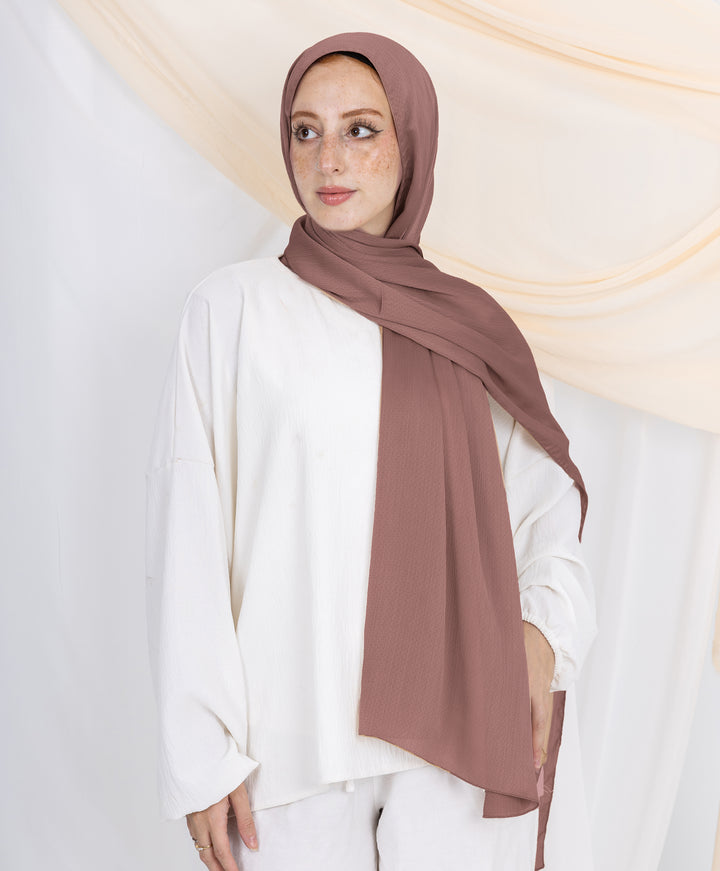 Dots Crinkle Silk Scarf