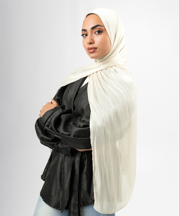 Organza Crinkle Satin Scarf