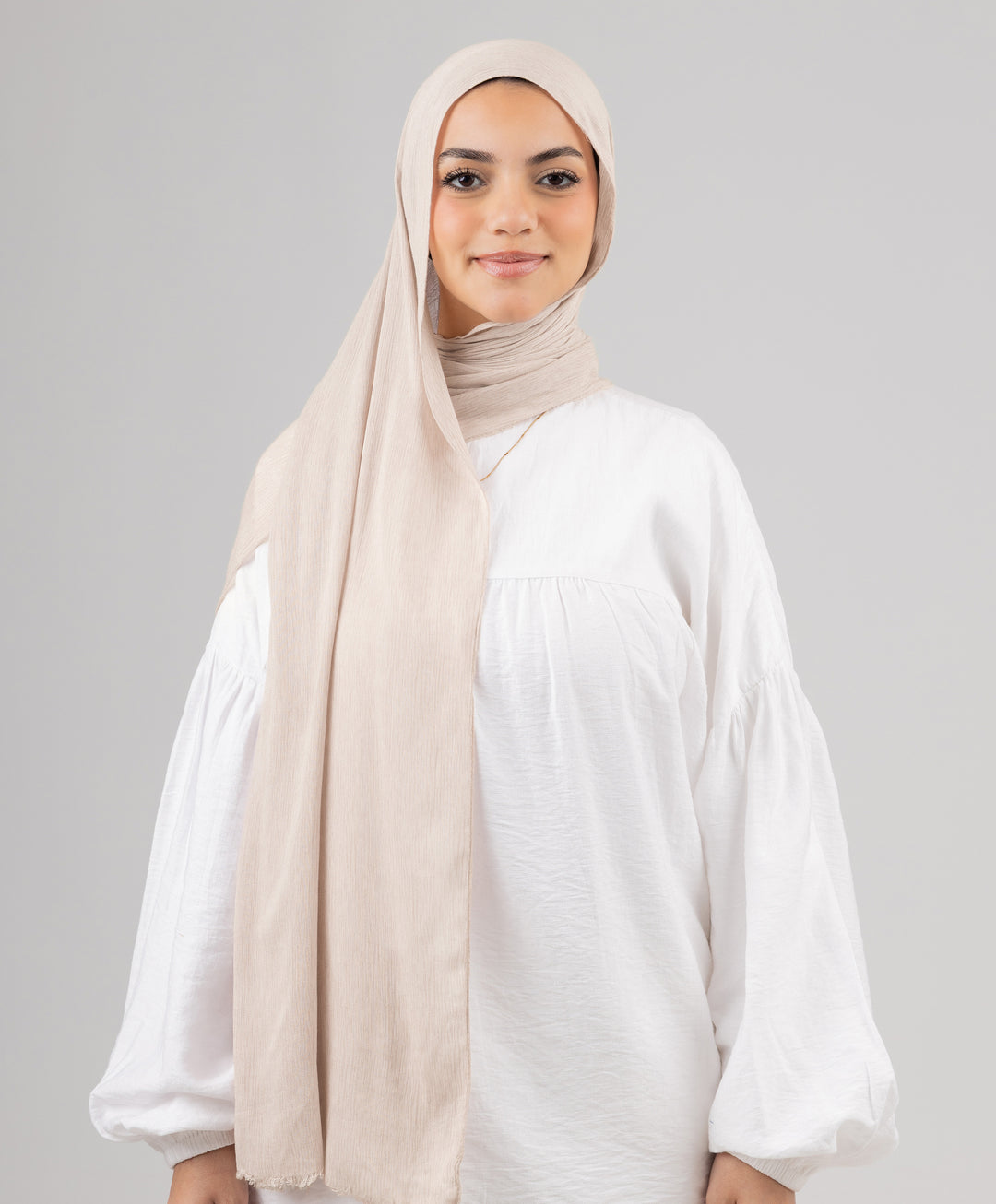 Foggy Marble Tassels Cotton Scarf
