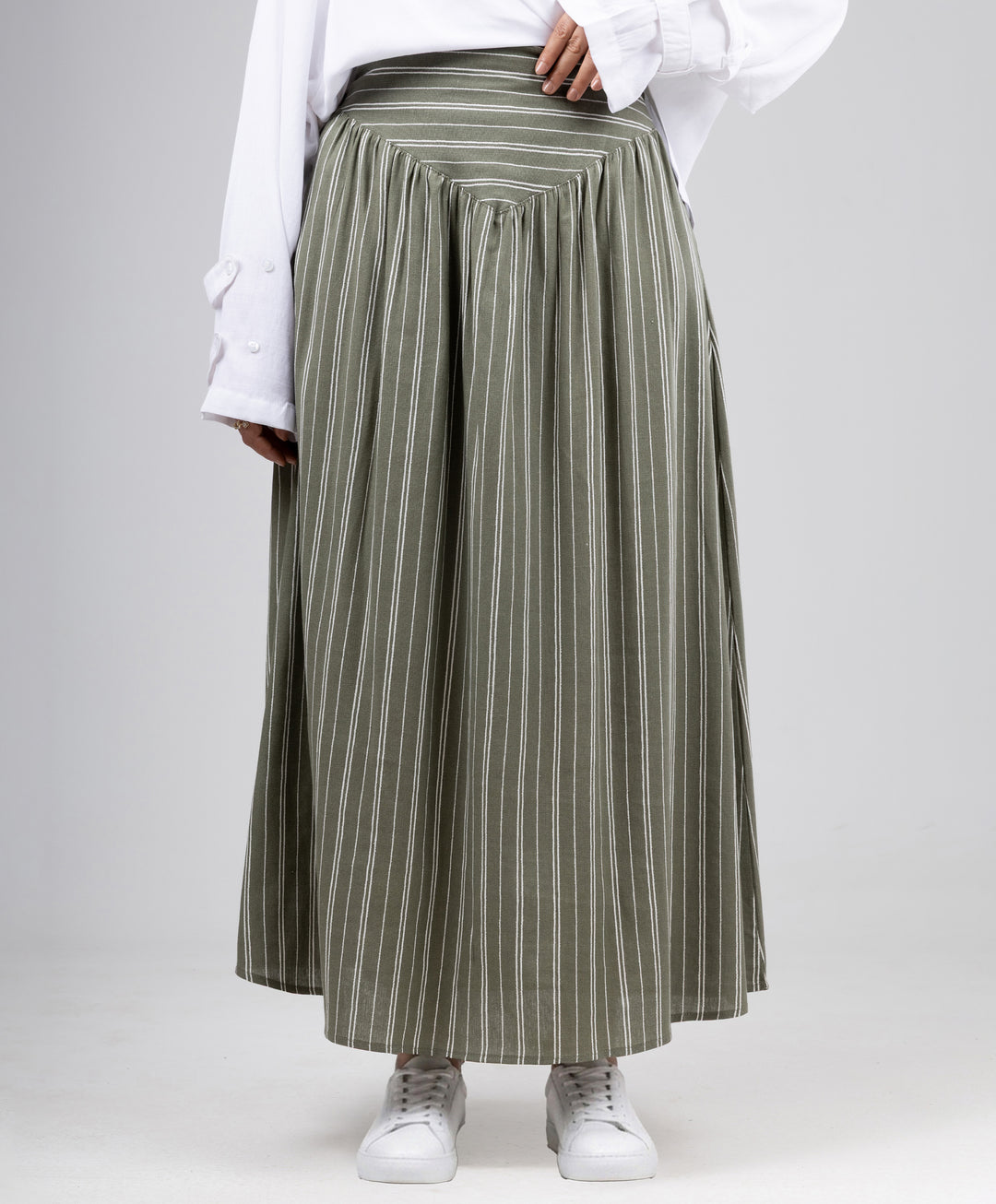 Stripe Linen Skirt