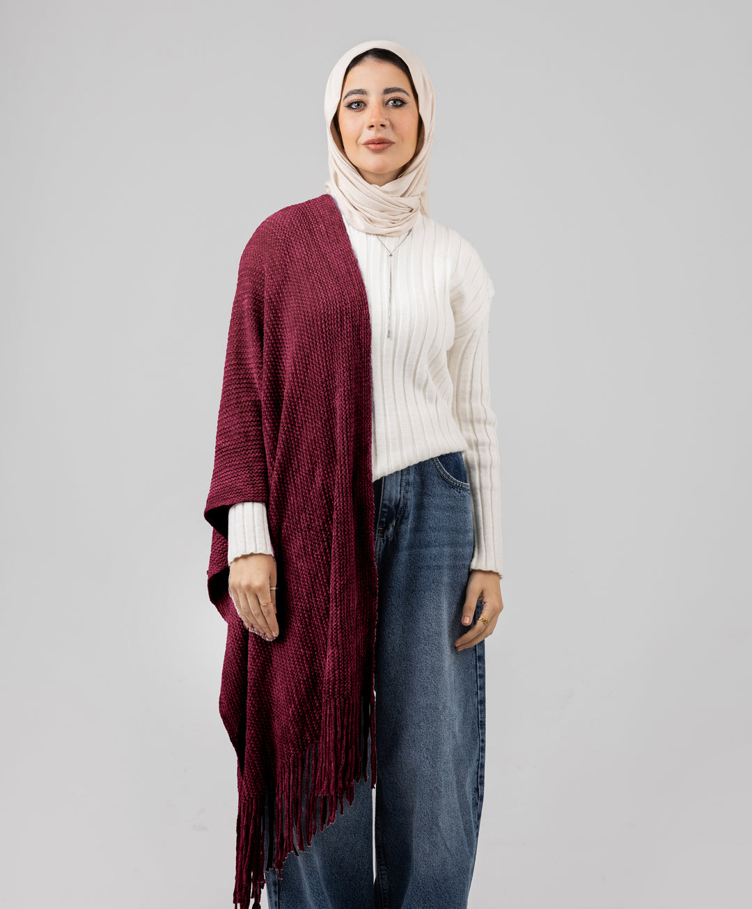 Knitted Winter Shawl