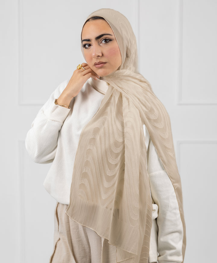 Waves Chiffon Scarf