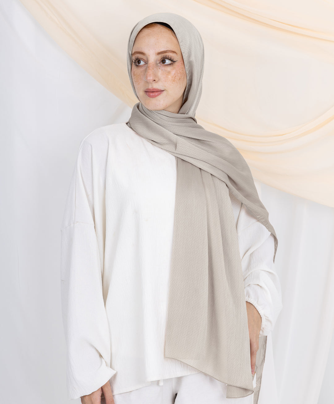 Dots Crinkle Silk Scarf