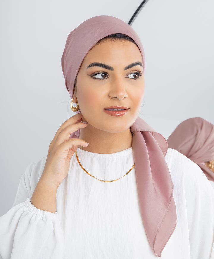 Plain Silk Square Scarf