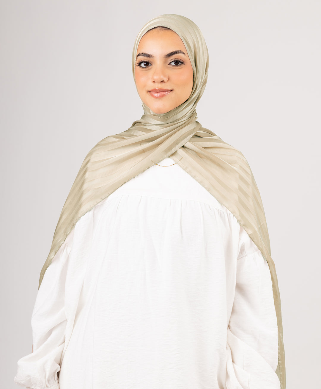 Majestic Satin Chiffon Scarf