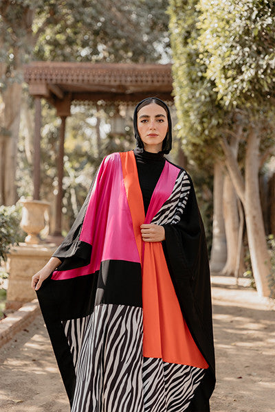 Zebra Elegance Kaftan