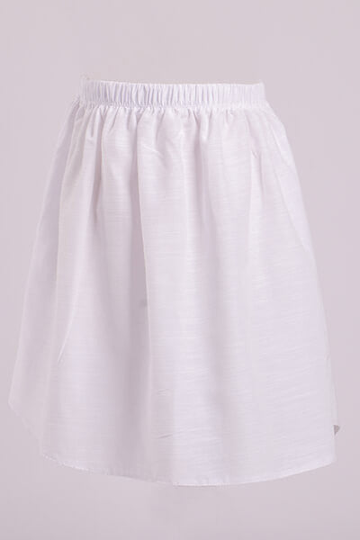 No Buttons Lined Chemise Skirt